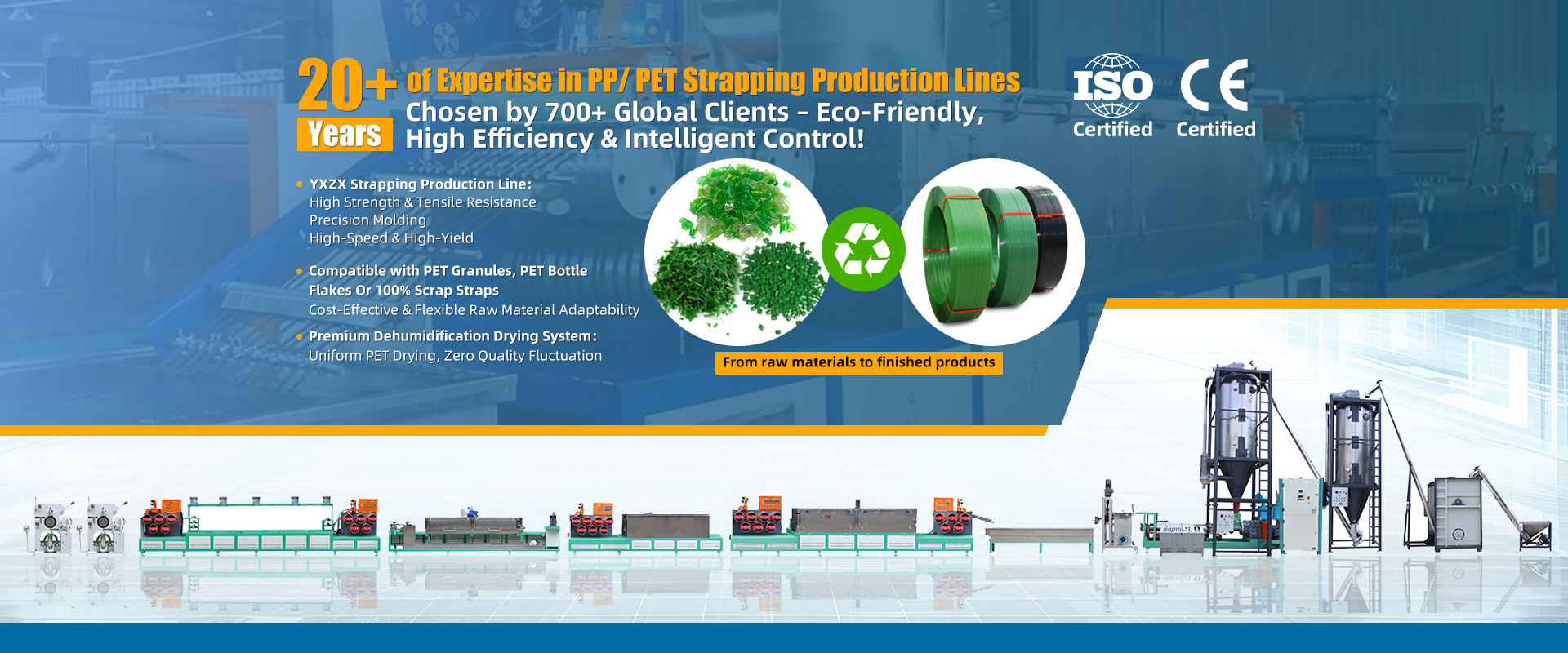 Kalite PP Kayış Yapma Makinesi Fabrika