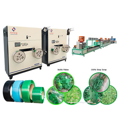Hızlı Çelik Kemer Yapım Makinesi Yxzxpet100A Otomatik Gerginlik Kontrolü 400-600 Kg Kemer Gerginliği