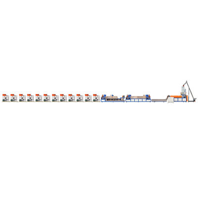 Tek vidalı PP kemer üretim hattı 200-300 KG/H Tam otomatik