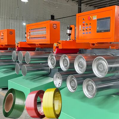 PET Polyethylene Terephthalate çıkışı için otomatik sarma PET şerit üretim hattı
