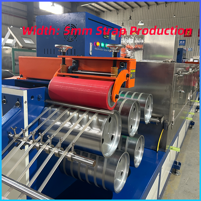 5mm Pp Otomatik Çemberleme Plastik Yapma Makinesi Pet Kayış Üretim Hattı Tek Vidalı 160-300kg / h