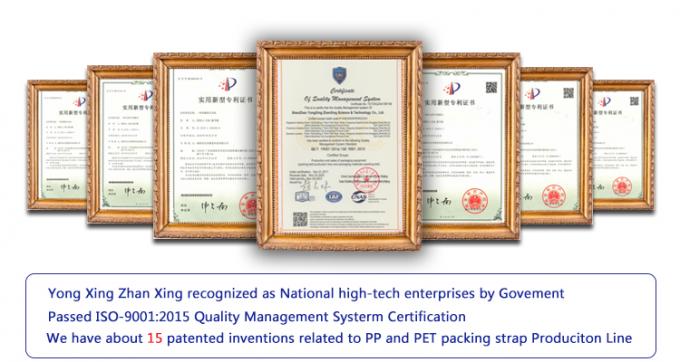 Paslanmaz çelik 304 PP bant üretim hattı, emboslama PP paketleme bant makinesi 14